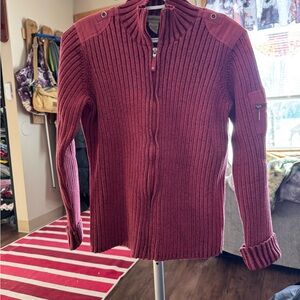 Ruff Hewn Women's Red Cardigan Sweater